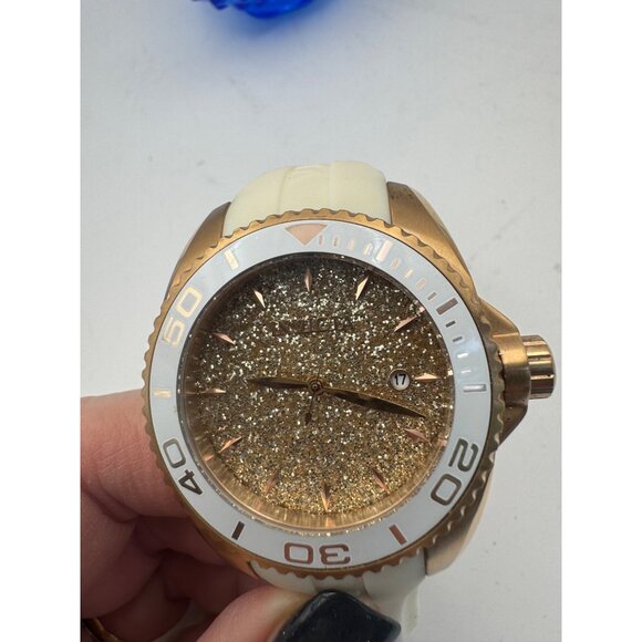 Invicta Women's Angel Lady Rose Glitter Dial 10ATM St Steel 40mm Watch 22704 - Picture 3 of 6